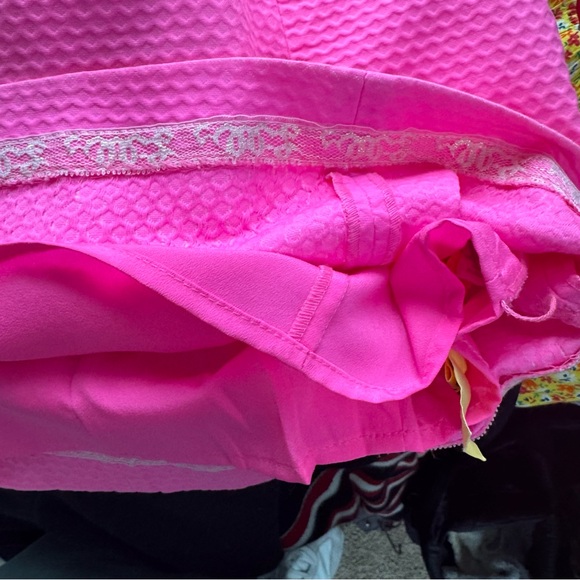 Lilly Pulitzer Gabby Shift Dress Hot Pink Gold Appliqué Trim size 2 - Picture 6 of 7